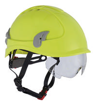 Alpinworker klatrehjelm med brille Hi-viz Gul