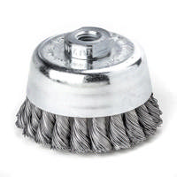 Lessmann kopbørste 100mm M14 0,5 snoet Stål Tråd