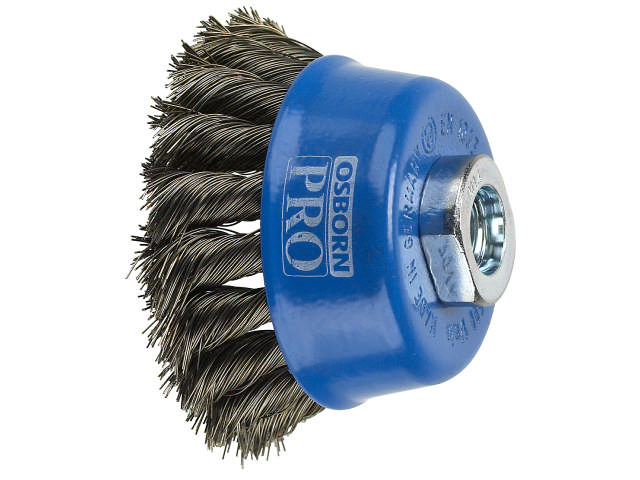 Osborn kopbørste 120mm M14 0,8 snoet Stål Tråd