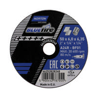 Norton Mini Skrubskive 50x6,0x6,35 Blue Fire