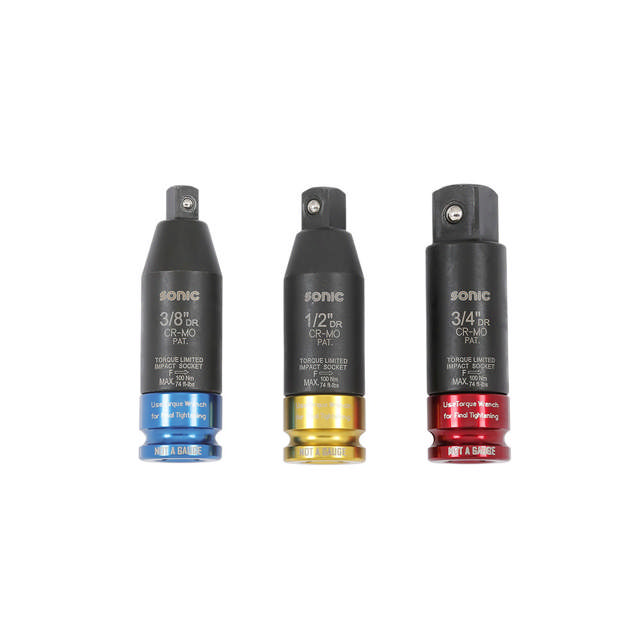 Torque impact adaptor set 1/2'', 3-pcs