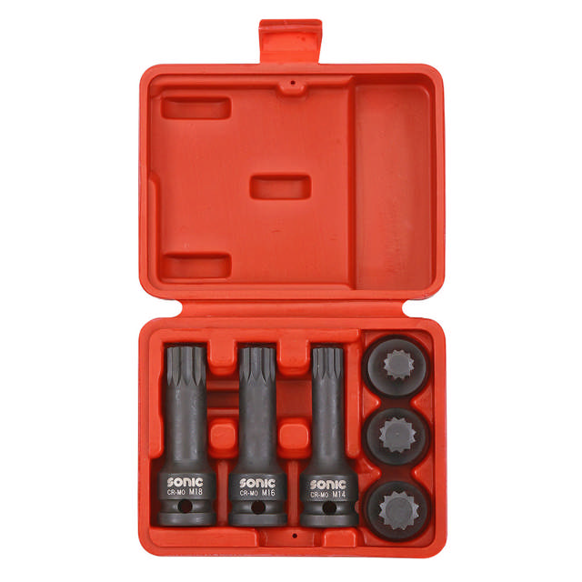 Impact Bit socketset 1/2'', 6-pcs