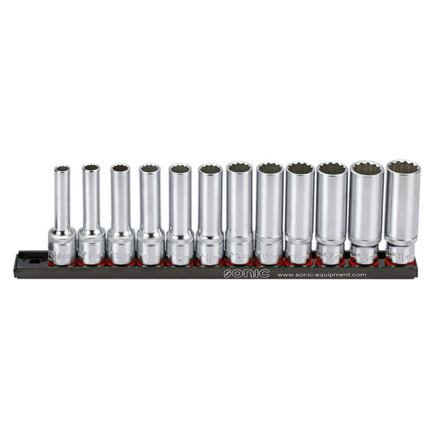 Socket 1/2'', 12 pt. deep on rail 12pt.cs