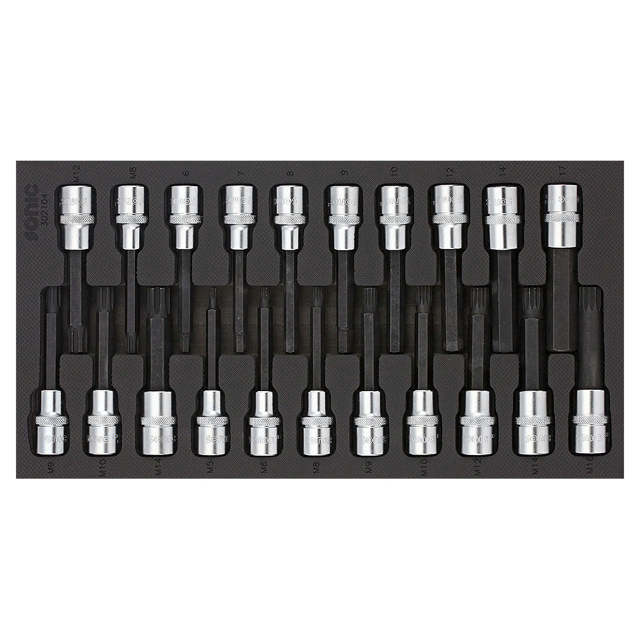 Bit socket set 1/2'', SFS 1/3 21-pcs