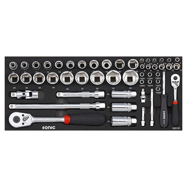 Socket set for toolbox 4730414, 51-pcs
