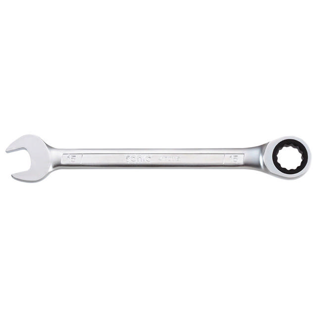 Flat ratcheting wrench 12pt. 15