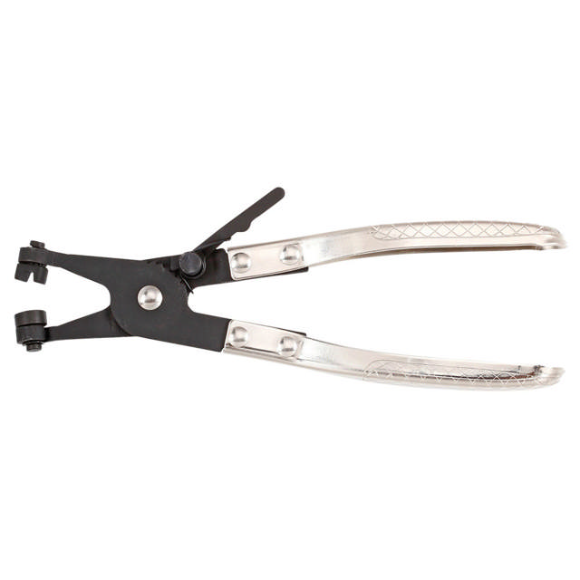 Flat band hose clamp pliers
