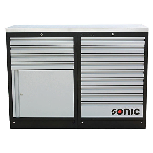 MSS 1348mm setup with stainless steel worktop