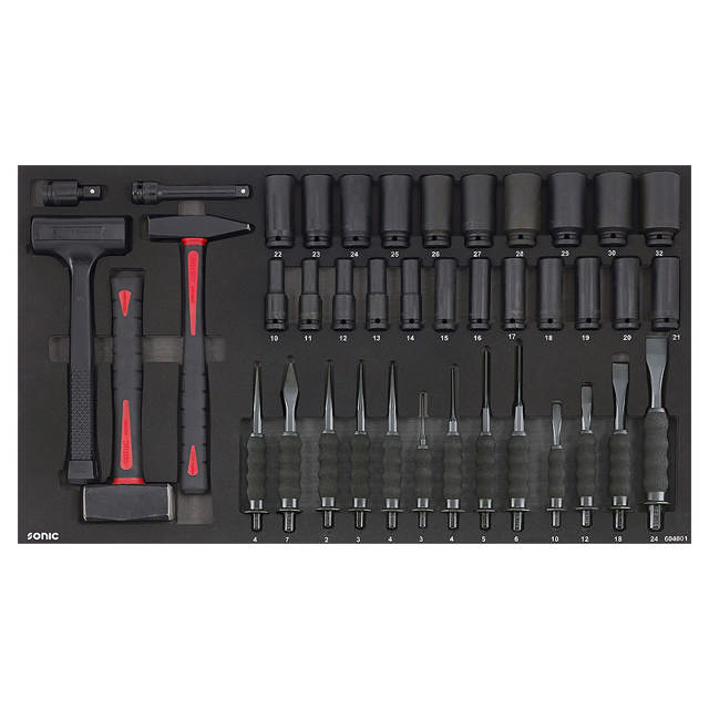 Chisel, hammer and Impact set, SFS 40-pcs