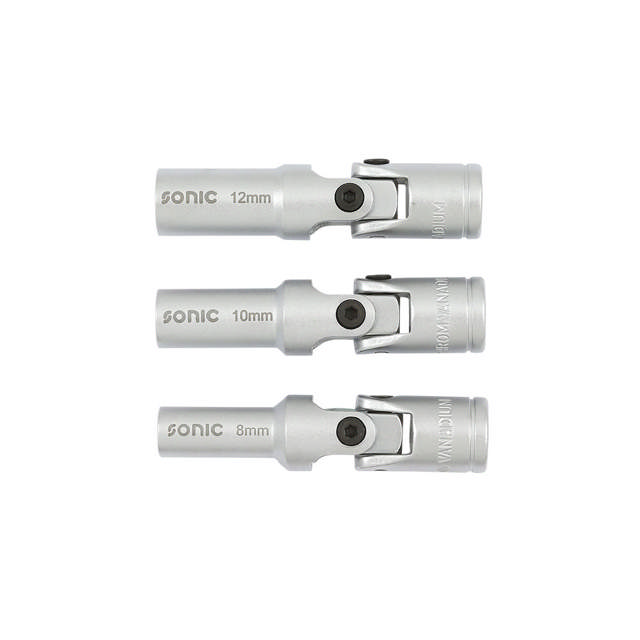 Glow plug socket set 3/8'', 3-pcs.