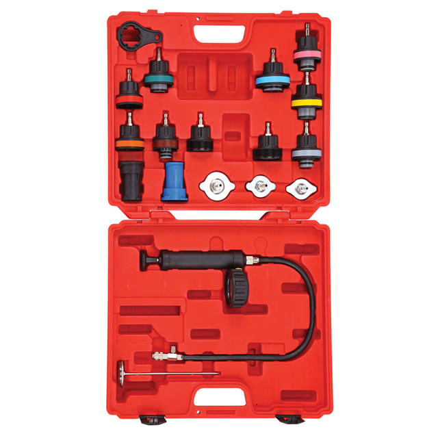 Radiator pressure test set 14-pcs.