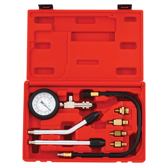 Petrol engine compression test set 8-pcs.