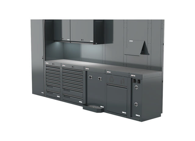 MSS+ composite worktop full height setup