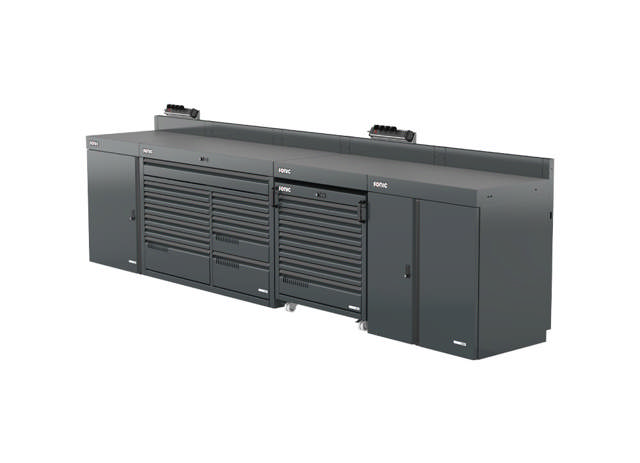 MSS+ composite worktop half height setup