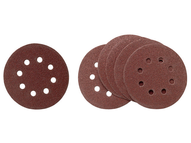 Norton sliberondel 125mm 8-huls K120 H231 med Velcro