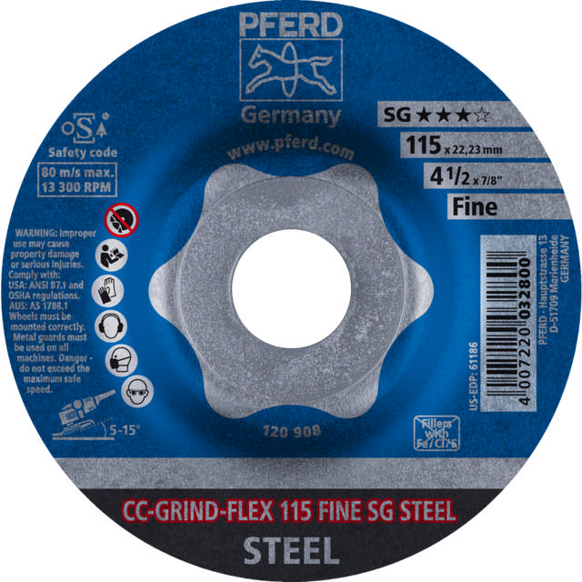 CC-GRIND-FLEX 115 SG STEEL FINE