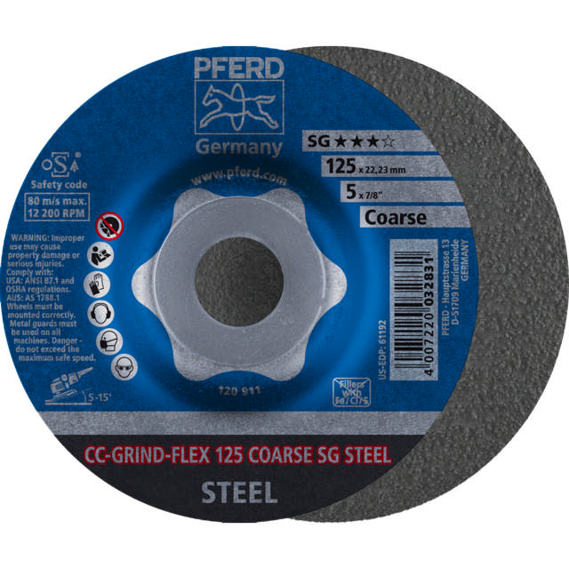 CC-GRIND-FLEX 125 SG STEEL COARSE