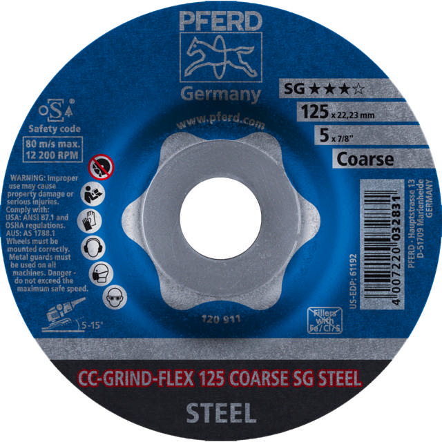 CC-GRIND-FLEX 125 SG STEEL COARSE