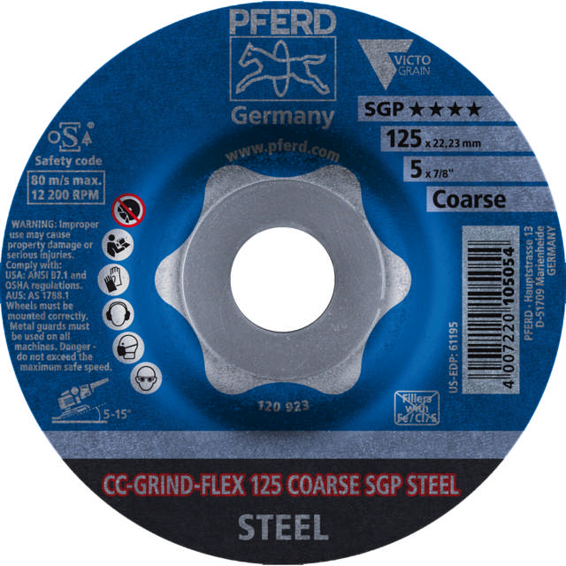 CC-GRIND-FLEX 125 COARSE SGP STEEL