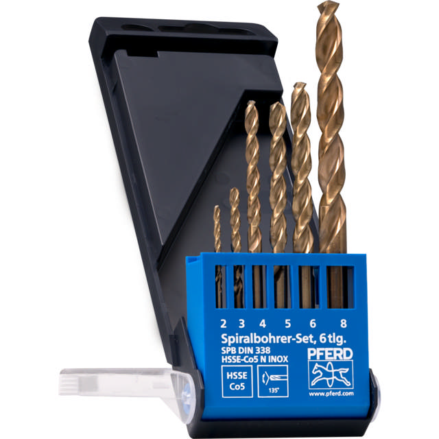 SET DIN 338 HSSE N INOX 6TLG